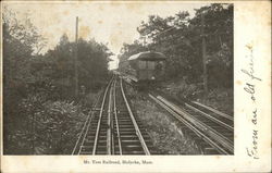 Mt. Tom Railroad Holyoke, MA Postcard Postcard