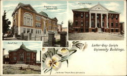 Latter-Day Saints University Buildings Salt Lake City, UT Postcard Postcard