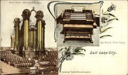 Great Organ, Mormon Tabernacle & Key Board, Great Organ Salt Lake City, UT Postcard Postcard