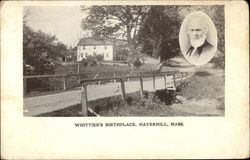 Whittier's Birthplace Postcard