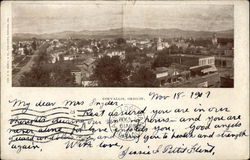 Bird's Eye View of Town Postcard