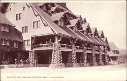 Old Faithful Inn, Yellowstone Park Postcard