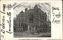 Columbian School Building Postcard