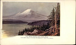 Mount Rainier from Seattle Postcard