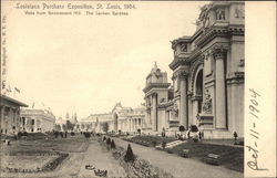 Vista from Government Hill, The Sunken Gardens St. Louis, MO 1904 St. Louis Worlds Fair Postcard Postcard