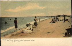 Cliff Bathing Beach Nantucket, MA Postcard Postcard