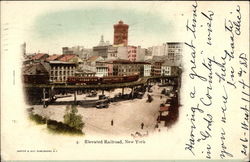 Elevated Railroad New York, NY Postcard Postcard