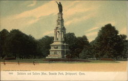 Soldiers and Sailors Monument, Seaside Park Postcard