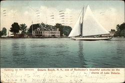 Yachting on the Genesee Postcard