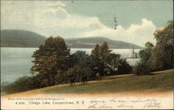 Looking Over Otsego Lake Cooperstown, NY Postcard Postcard