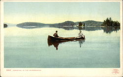 Canoeing in the Adirondacks Canoes & Rowboats Postcard Postcard