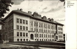 High School Building Postcard