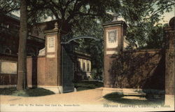 Harvard Gateway Cambridge, MA Postcard Postcard