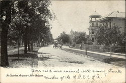 St. Charles Avenue New Orleans, LA Postcard Postcard