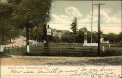 View of Edgerly Park Farmington, NH Postcard Postcard