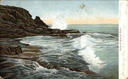 Ocean and Rocks Postcard