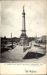 Soldiers and Sailors' Monument Postcard