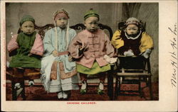 Four Chinese Children Postcard