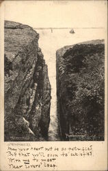 Purgatory Chasm Newport, RI Postcard Postcard