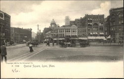 Central Square Lynn, MA Postcard Postcard