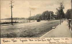 Boulevard and Monument Square Swampscott, MA Postcard Postcard