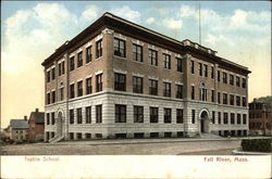 Textile School Fall River, MA Postcard Postcard