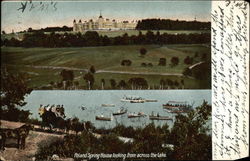 Poland Spring House Looking from across the Lake Postcard