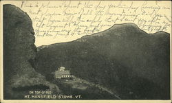 Mount Mansfield Stowe, VT Postcard Postcard