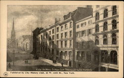 Wall Street - Sub-Treasury in the Distance Postcard