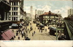 View of Herald Square New York, NY Postcard Postcard