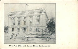 U.S. Post Office and Custom House Burlington, VT Postcard Postcard