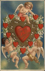 To My Valentine Cupid Postcard Postcard