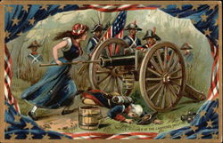 Molly Pitcher at the Cannon's Mouth Postcard