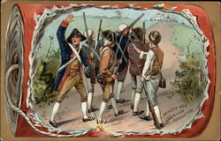 Minute Men, American Revolution Patriotic Postcard Postcard