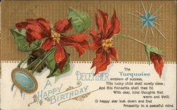 A Happy Birthday - December Postcard Postcard