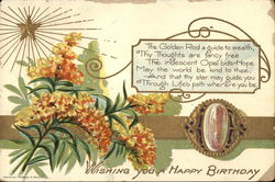 Wishing You a Happy Birthday Postcard Postcard