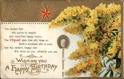 Wishing You a Happy Birthday Postcard Postcard