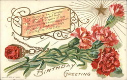 Birthday Greeting: July Postcard Postcard