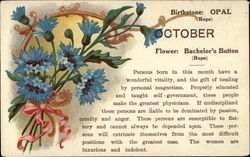 October Astrology & Zodiac Postcard Postcard