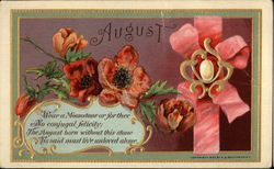 August Months Postcard Postcard