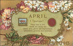 April (Taurus) Postcard