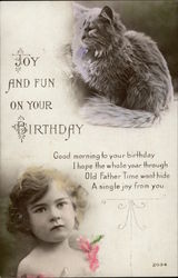 Joy and Fun on your Birthday Postcard Postcard