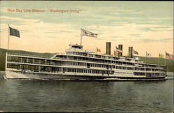 New Day Line Steamer "Washington Irving" Steamers Postcard Postcard