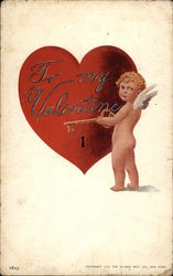 To My Valentine Cupid Postcard Postcard