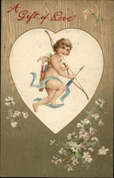 A Gift of Love - Cupid Postcard