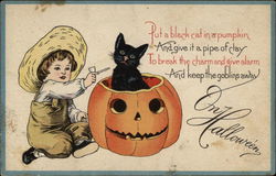 On Halloween Postcard