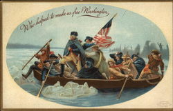 Who helped to make us free? Washington Presidents Postcard Postcard