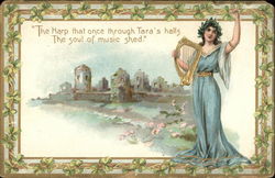 The Harp That Once Through Tara's Halls The Soul of Music Shed Postcard