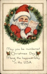 May You Be Numbered Christmas Day Postcard