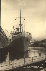 S.S. Colombia Cristobal, Canal Zone Postcard